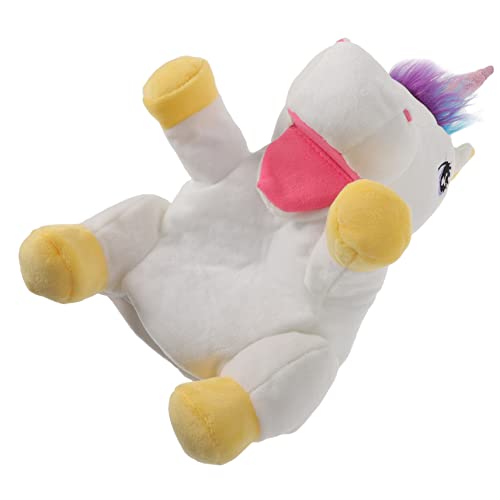 ifundom Einhorn Handpuppe Handpuppen Hasenspielzeug Für Marionetten Für Babys Kaninchenspielzeug Kinderspielzeug Einhorn Zum Geschichtenerzählen Kreatives Handspielzeug Weißer von ifundom