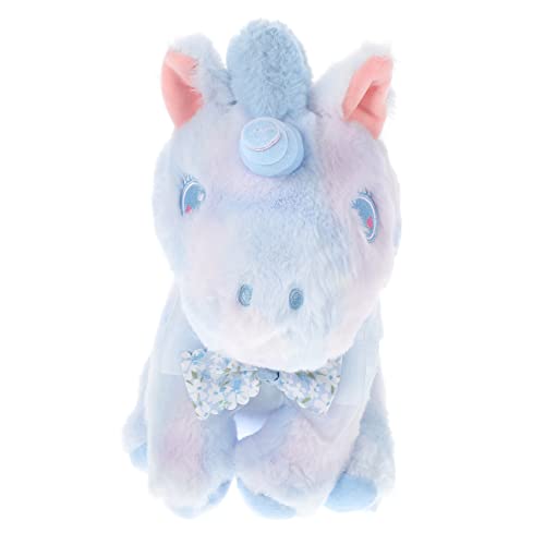 ifundom Einhorn-Puppen Kinderspielzeug Spielzeuge Plüschtier Tiere Mädchen-Einhorn-Puppe Einhornkissen Entzückendes Kuscheltier Cartoon-Einhorn-Puppe Baumwolle Sky-Blue von ifundom