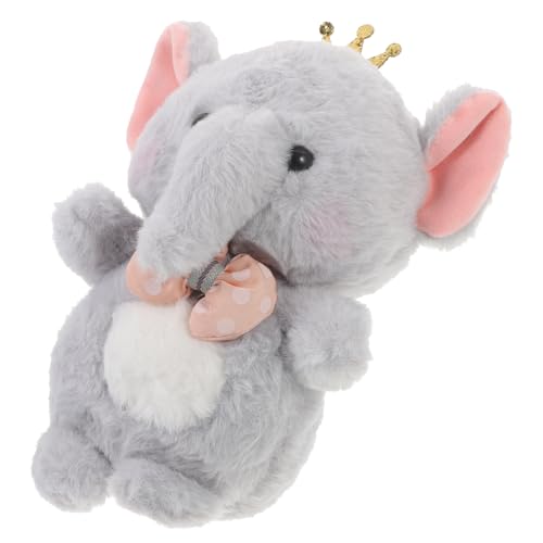 ifundom Elefanten Stofftier Gefüllte Plüschpuppen Elefantenspielzeug Plüsch Elefant Stofftier Elefantenpuppe Kleine Kuscheltiere Stofftier Aus Baumwolle Kleintierspielzeug Grey Samt von ifundom