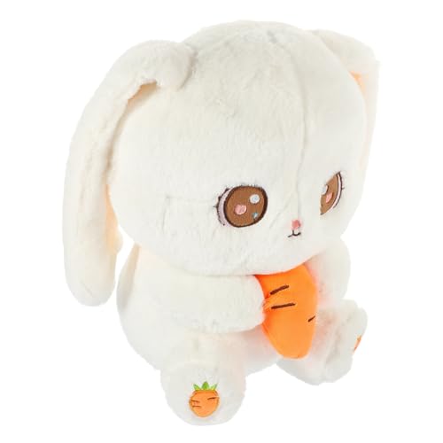 ifundom Flauschiges Häschen für kinderspielzeug Bunny Plush laufstall weihnachstsgeschenk Hase Plüsch Bauernhaus-Wurfkissen für die Couch Daunen Baumwolle Weiß von ifundom