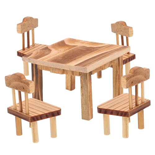 ifundom Mini Chinesische Möbel Set Tisch Stuhl Wohnkultur Pädagogisches Spielzeug Traditionellen Stil Dekorative Ornamente von ifundom