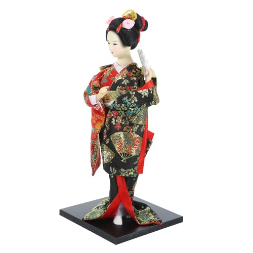 ifundom Kimono-Outfit Japanische Puppe 12 Zoll Groß Kimono Im Japanischen Stil Kimono- für Zuhause Japanische Schreibtisch-Dekoration von ifundom