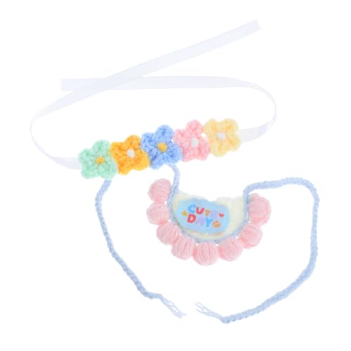 ifundom Gestricktes Puppenkleid Blumen-Haarband und Spucktuch Wiederverwendbar Passend für Puppen Plüschtiere Sammlerfiguren Stilvolles und Praktisches Outfit für Mädchen ifundom Gestricktes Puppenkleid Blumen-Haarband und Spucktuch Wiederverwendbar Passend für Puppen Plüschtiere Sammlerfiguren Stilvolles und Praktisches Outfit für Mädchen von ifundom