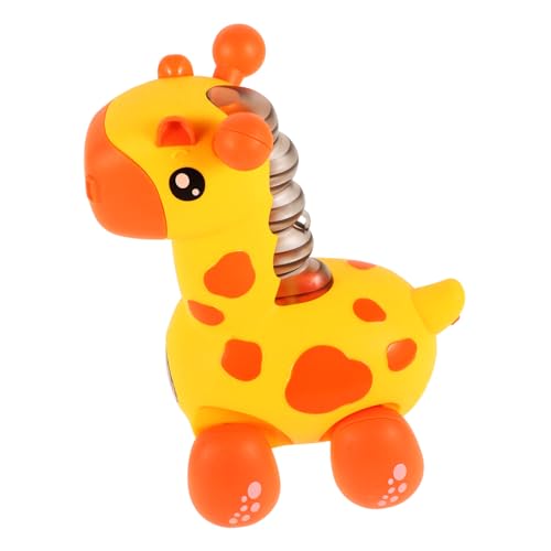 ifundom Giraffe Zappeln -Giraffe- Bewegliches Für Babys Krabbelspielzeug Laufspielzeug Für Babys Krabbelndes Babyspielzeug Giraffenspielzeug Orange Plastik von ifundom