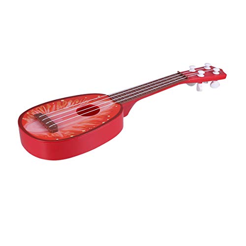 ifundom Gitarren-Ukulele-Spielzeug Mini-gitarrenspielzeug Musikalische Gitarre Spielzeug Kleinkind Bariton-Ukulele Mini-Ukulele-Spielzeug Akustische Ukulele Musikspielzeug Für Babys Rot von ifundom