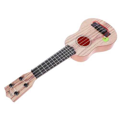 ifundom Gitarrenspielzeug Kinder Musikspielzeug Kinder Musikgitarre Ukulele Musikspielzeug Pädagogisches Musikspielzeug Kindermusikinstrument Musikinstrumente Spielzeug Holzmaserung von ifundom