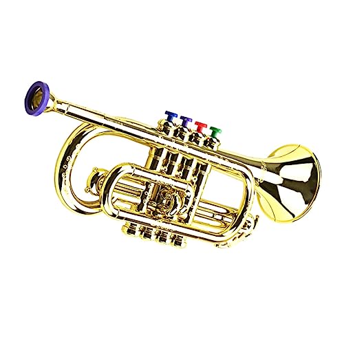 ifundom Goldene Trompete Lustiges Blasinstrument Für Musikinstrument Zum Und Lernen Ideal Für Musikliebhaber Und Kreative Spielstunden von ifundom