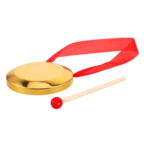 ifundom Pädagogisches Musikinstrumenten-Set für Jungen und Mädchen 12 cm Großer Mini-gong Traditionelles Chinesisches Musikspielzeug Dekoratives Accessoire für Kleinkinder von ifundom