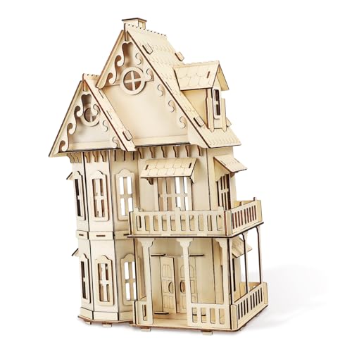 ifundom Gothic Villa Puzzle Puzzles Puzzle Holz Puzzle 3D Puzzle Für Erwachsene Aus Holz von ifundom