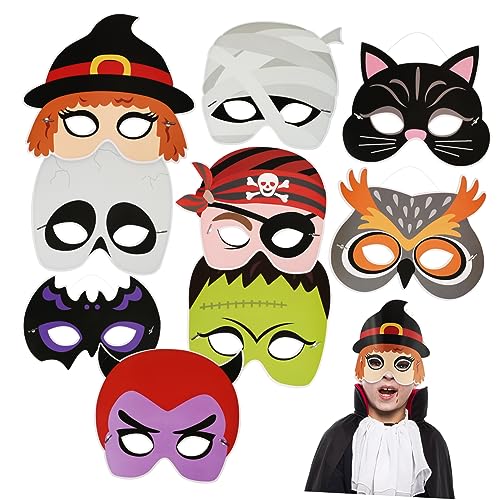 ifundom Halloween Masken Set Für Erwachsene Karneval Masken Für Kostümpartys Elastische Bänder Für Komfortablen Sitz Tiermasken Und Maskerade Masken Für Unvergessliche Feiern von ifundom