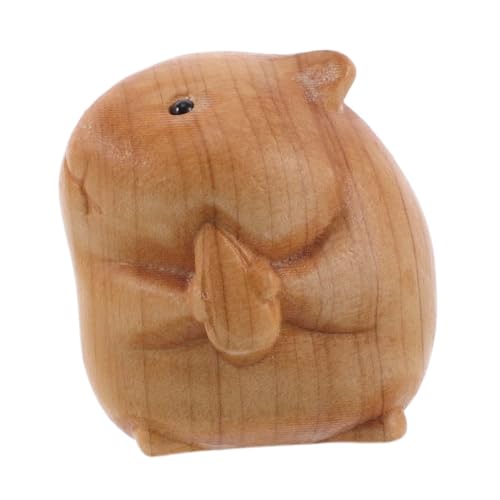 ifundom Hamster-Ornament deko Figur Oktopus-Kunsthandwerk Fasan Bausatz Anlasser tragbar Tiere schmücken Tierschmuck Tiere Desktop-Zubehör für zu Hause Desktop-Ornament Holz von ifundom