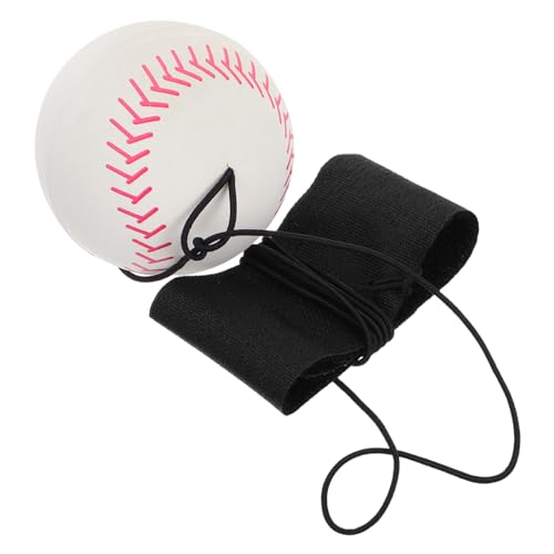 ifundom Handgelenkelastischer Baseball Ballrücklauf Basketball-rückkehr Kleine Hüpfbälle Baseball-Catcher-Spiel Fußball Zurückschlagen Rücklaufkugel Am Handgelenk Rückballspielzeug Stoff von ifundom