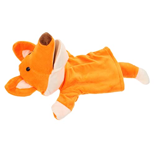 ifundom Handpuppe Früherziehung Handpuppen Für Tierische Fingerpuppen Tiere Gefülltes Handspielzeug Ausgestopfte Fuchspuppe Kleine Handpuppe Plüsch Orange von ifundom