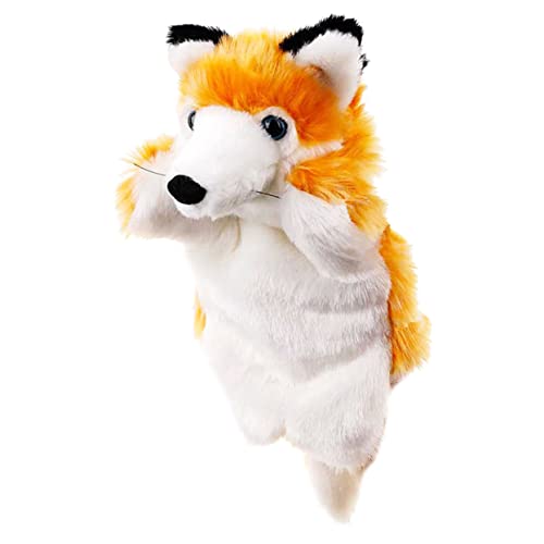 ifundom Handpuppe Hand Puppet handspielpuppen Kreatives nachsprechende stofftiere Plush Toy Kleinkinder Fuchspuppe Kinderwagen Fingerpuppen Plüschpuppen Orange von ifundom