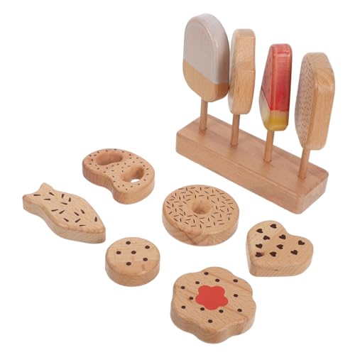ifundom Holz Eiscreme Spielset Kinderküche aus Holz mit Donuts EIS Stiele Ei Robustes Pädagogisches Nachahmungsessen für Rollenspiele Farben Lebensmittelerkennung Kreatives Spiel ifundom Holz Eiscreme Spielset Kinderküche aus Holz mit Donuts EIS Stiele Ei Robustes Pädagogisches Nachahmungsessen für Rollenspiele Farben Lebensmittelerkennung Kreatives Spiel von ifundom