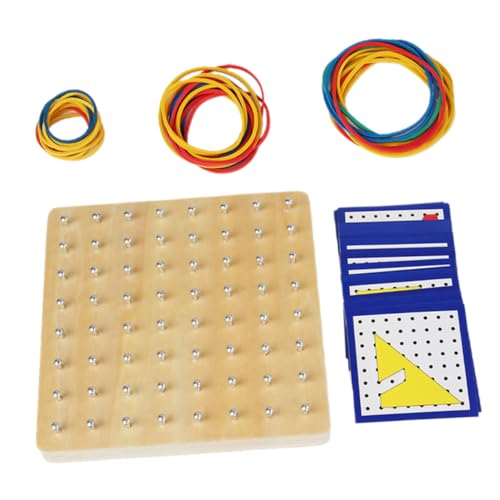 ifundom Holz Geoboard Lernspielzeug für Montessori Mathe Nagelbrett mit Gummibändern Kreatives Puzzlebrett Motorik Formenverständnis und Geometrischem Lernen Ab Jahren ifundom Holz Geoboard Lernspielzeug für Montessori Mathe Nagelbrett mit Gummibändern Kreatives Puzzlebrett Motorik Formenverständnis und Geometrischem Lernen Ab Jahren von ifundom