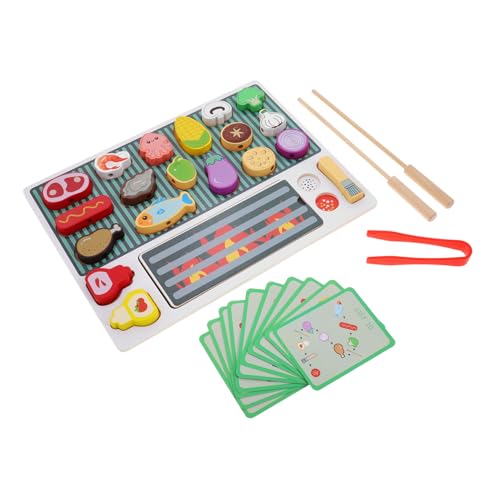 ifundom Holz Grillspielzeug Set für Interaktives Rollenspiel Küchenspielzeug Kreatives BBQ Grill Zubehör Motorikförderndes Langlebiges Sicheres Holzspielzeug für Jungen und Mädchen ifundom Holz Grillspielzeug Set für Interaktives Rollenspiel Küchenspielzeug Kreatives BBQ Grill Zubehör Motorikförderndes Langlebiges Sicheres Holzspielzeug für Jungen und Mädchen von ifundom