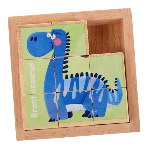 ifundom Holz Puzzle Blöcke Bausätze Für Kinder Dinosaurier-Puzzle Aus Holz Puzzles Aus Holz Dinosaurierspielzeug Für Kleinkinder Dinosaurier-Puzzle Für Kinder Dinosaurier-rätsel Hölzern von ifundom