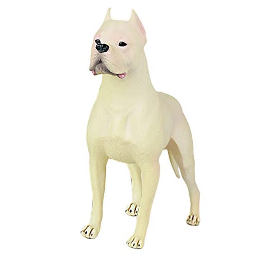 ifundom Hundeschmuck Stehende Hundeverzierung Hundespielzeug für Kinder Desktop-Hundedekoration Hundefoto Dog Statue Hundefigur Kinderspielzeug Figuren für Kleinkinder Plastik Weiß von ifundom