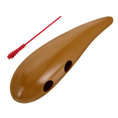 ifundom Hupen Guiro-Shaker-Instrument Fisch-Guiro-Instrument Guiro-Musikinstrument Guiro-Instrument Für Kinder Anfänger Musikinstrument Guiro-bürstenschaber Plastik Light Brown von ifundom