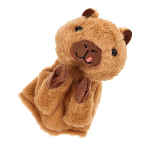 ifundom Interaktives Katzenspielzeug Tiere Marionette Plüsch Handpuppe Katzenpuppe Handpuppen Spielzeug Katzen Handpuppe -Handpuppe Handpuppe aus Stoff mit Tiermotiv Abs Light Brown von ifundom