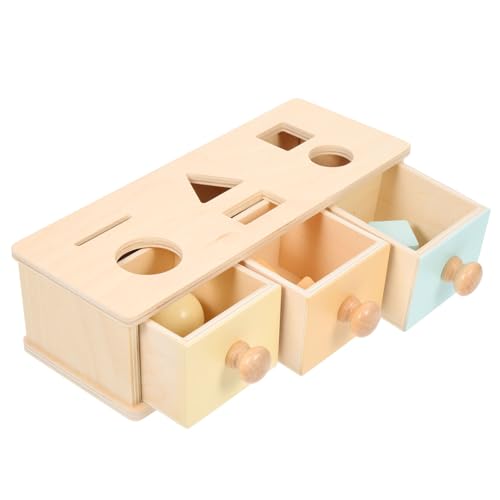 ifundom Kasten Intellektuelle Lehrmittel Planke Bauen Rätsel Puzzle kinderpuzzle Geschenkeidee Kinderspielzeug sensorisches hölzern von ifundom