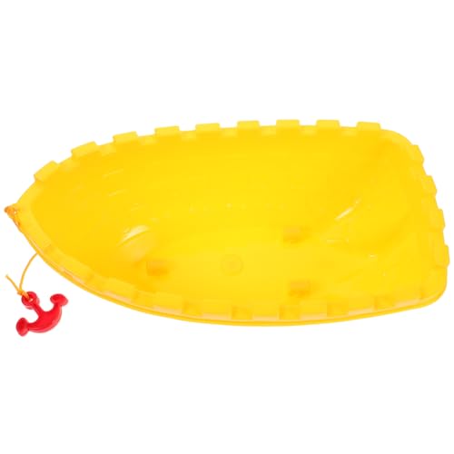 ifundom Kinderspielzeugboot Kinder Spielzeug Boot Strand Spielzeug Boot Sicheres Spielzeug Boot Wasserspielzeugboot Boote für Badewanne Spielzeugboote zum Spielen im Wasser Plastik Yellow von ifundom