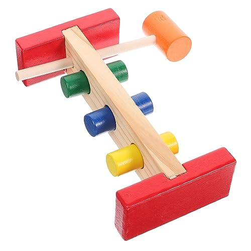 ifundom Spielzeug Zur Kognitiven Entwicklung Babyspielzeug Für 1–2 Jahre Schlagspielzeug Aus Holz Percussion-Spielzeug Interaktive Uhr von ifundom