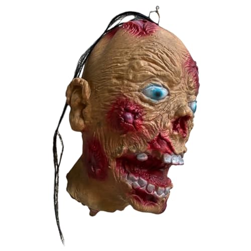 ifundom Kopf Anhänger Bausatz Zombie Skelett- Gesicht Maske Halloween Costume Halloween Kleidung Halloween Deko Outdoor spinnenfänger gebrochene Körperteile Horror-Dekoration Metall von ifundom