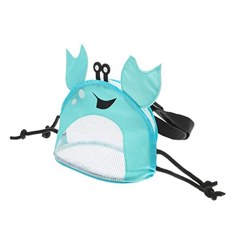 ifundom Krabben-Strandtasche Strandtasche Kinder für Kinder Rucksack Handtasche Kinder Strandtasche Spielzeuge Handtaschen Muschelsammelbeutel für Kinder Reise-Wäschesack Hülse von ifundom