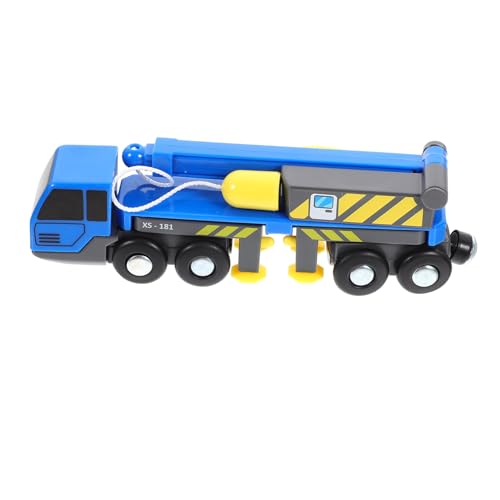 ifundom Kran Spielzeug Lustiges LKW-Modell Technisches LKW-Modell Baufahrzeug Modell Cartoon-Kunststoff-LKW Bauwagen-Modell Engineering-LKW Hubwagen-Modell Blue Plastik von ifundom