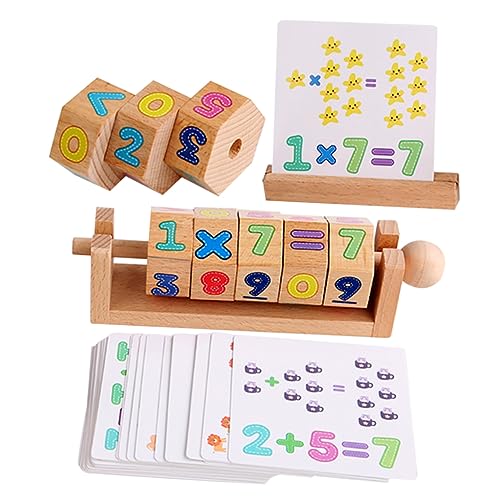 ifundom Toy Kreatives Zahlenwürfel Puzzle Für Pädagogisches Holzspielzeug Mit Nummerischen Blöcken Tragbar Ideal Für Frühe Bildung Und Spielabenteuer Für Kleinkinder Spielzeug von ifundom