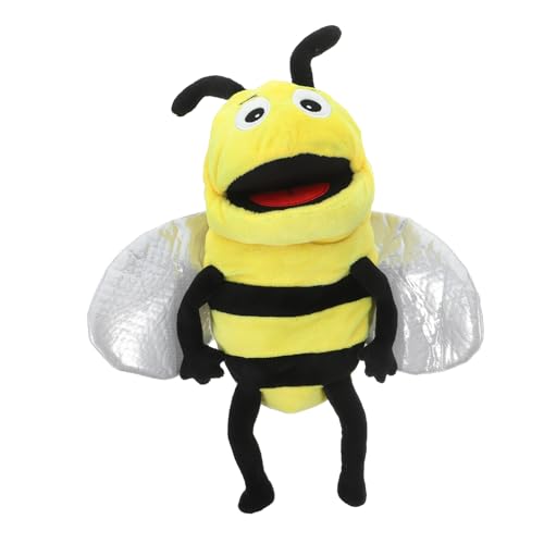 ifundom Kasperlepuppen Kuschelige Bienen Handpuppe Interaktives Geschichtenerzählen Und Für Üsch Tierpuppen Für Frühe Bildung Und Kreatives Bienen Kuscheltier von ifundom