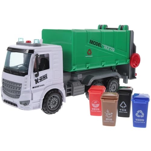 ifundom LKW für Müllentsorgung für kinderspielzeug Toys Cars mädchen spielzeuge für Jungenspielzeug zum Sortieren von Müll Plastik Green von ifundom