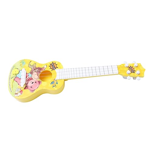 ifundom Lerngitarrenspielzeug Kinder Ukulele Kinderspielzeug Kindermusikinstrumente Weiß von ifundom