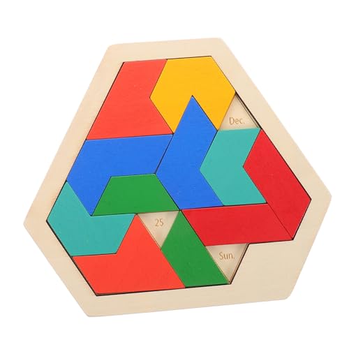 ifundom Lernpuzzle Für Bausteine ​​Für Kleinkinder Kinderspielzeug Kleinkindspielzeug Für Kleinkinder Für Puzzles Stammpuzzle Gehirnbolzen Memory Spiel Aktivitäten Holz von ifundom