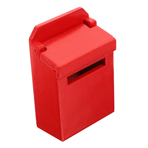 ifundom Letterbox-Modell für kinderspielzeug kindergeschenke Briefkastenmodell Mini-Briefkästen für Mini-Briefkasten Mini-Hausmöbel hölzern rot von ifundom