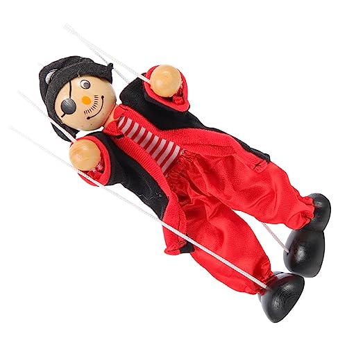 ifundom Marionette Kinderspielzeug Puppen Für Kinder Bauchrednerpuppen Für Anfänger Kinderpuppen Piratenspielzeug Erwachsenenpuppe Für Jungs Juguetes Adultos Holz von ifundom