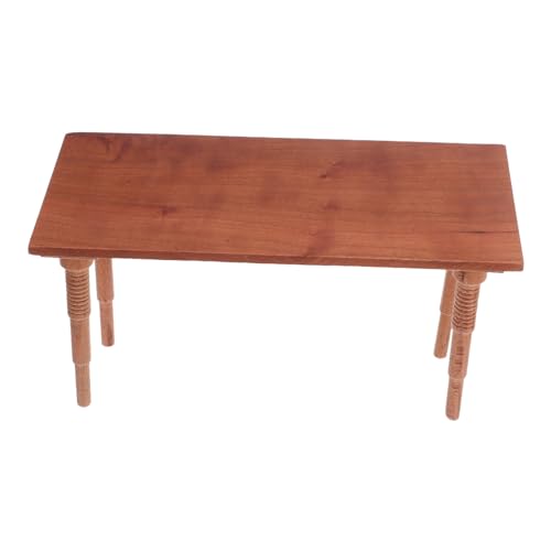 ifundom Maßstab Kirschholz Puppenhaus Möbel Miniatur Küchentisch Spielzubehör für Sammler ifundom Maßstab Kirschholz Puppenhaus Möbel Miniatur Küchentisch Spielzubehör für Sammler von ifundom