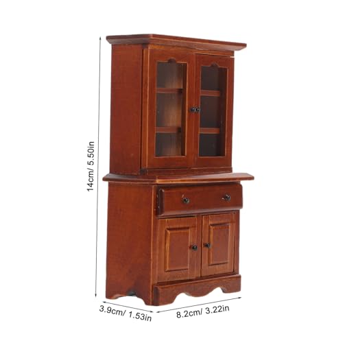 ifundom Maßstab Realistisches Holz-möbelmodell Vielseitiger Puppenhaus-Schrank mit Schublade Kompakt für DIY-szenen im Puppenwohnzimmer Sammlerstück ifundom Maßstab Realistisches Holz-möbelmodell Vielseitiger Puppenhaus-Schrank mit Schublade Kompakt für DIY-szenen im Puppenwohnzimmer Sammlerstück von ifundom