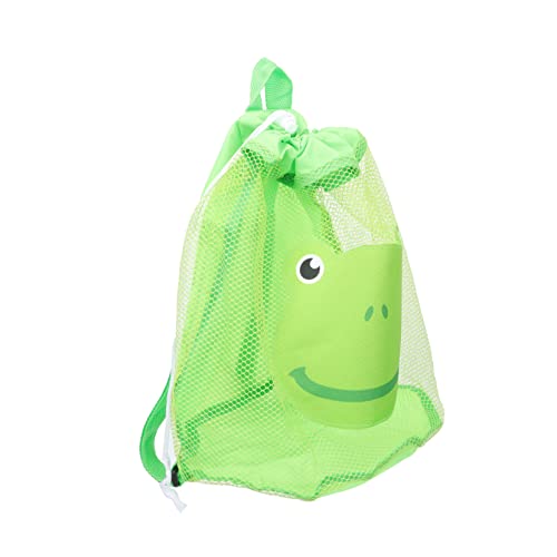 ifundom Mesh-Aufbewahrungstasche Strandtasche Für Mädchen Strandtasche Aus Mesh Strand-netztasche Spielzeug Für Den Strand Hasenrucksack Kinderrucksäcke Makramee Green Polyester von ifundom