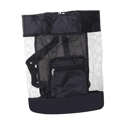 ifundom Mesh-Rucksack Kinder Rucksack Strandnetz Tasche Mesh-Tasche Aufbewahrungstaschen für Kinder Behälter für Strandtaschen Black von ifundom