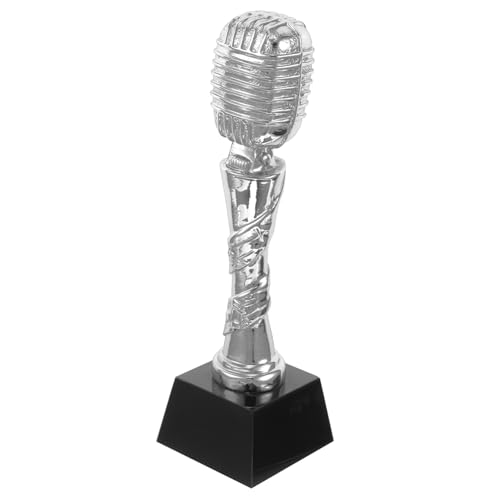 ifundom Mikrofon Trophäe Für Gesangsveranstaltungen Mic Drop Award Kleine Trophäe Pokalzeremonie Wettbewerbstrophäe Karaoke Party Trophäe von ifundom