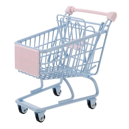 ifundom Mini-Einkaufswagen Miniatur-Supermarktwagen Einkaufswagen Spielzeug Kinderspielzeug Mini-Einkaufswagen Kinderwagen Für Kleinkinder Spielzeug Für Babys Mini-Rollwagen von ifundom