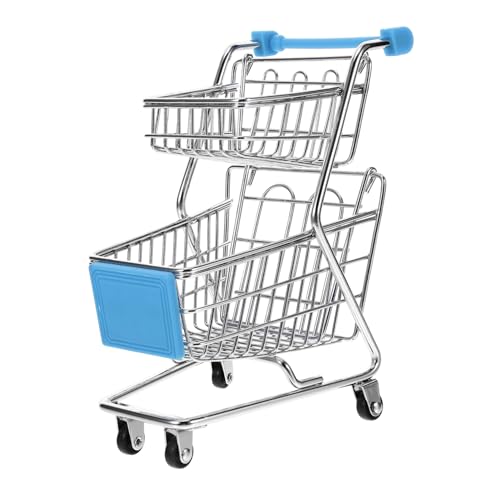 ifundom Mini Einkaufswagen Für Trolley Aus Robustem Mit Aufbewahrungskorb Ideal Für Kaufladen Rollenspiele Fördert Kreativität Und Fantasie Bunt Für Jungen Und von ifundom