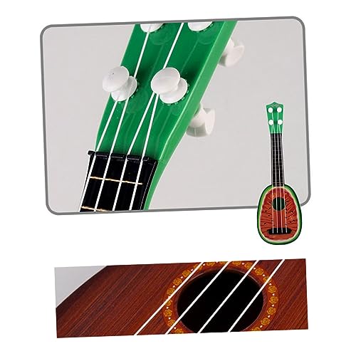 ifundom Mini Obst Ukulele Für Musikinstrumente Mit Saiten Früchte Gitarren Zur Musikalischen Früherziehung Buntes Design Wassermelone von ifundom