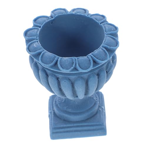 ifundom Mini-blumentopf Mit Römischer Säule Miniatur-kunsthandwerk Mini-blumentopf- Modell Eines Pflanzgefäßes Für Die Arbeitsplatte Minivase Basteln Blumentopf-miniaturen Blue Abs von ifundom