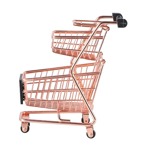 ifundom Mini-einkaufswagen Trolley-Spielzeug Puppenwagen Für Babys Kleiner Einkaufswagen Wagenwagen Für Kinder Karrenwagen Für Kinder Kinder-einkaufswagen Einkaufswagen Für Kinder Golden von ifundom