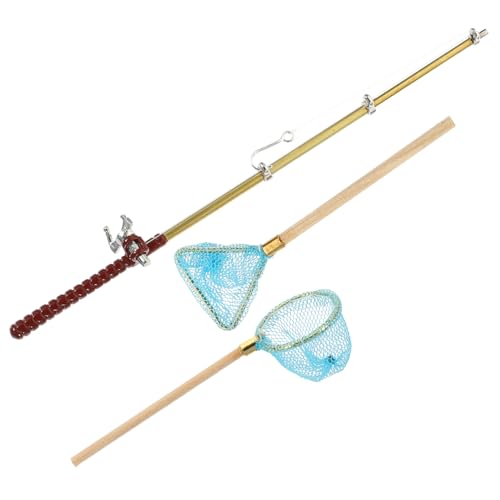 ifundom Miniatur Angelruten Dekorationsset Teilig mit Fischernetz Realistische Puppenhaus Zubehör Kompakte für DIY Kinderzimmer und Strand Mikrolandschaft ifundom Miniatur Angelruten Dekorationsset Teilig mit Fischernetz Realistische Puppenhaus Zubehör Kompakte für DIY Kinderzimmer und Strand Mikrolandschaft von ifundom