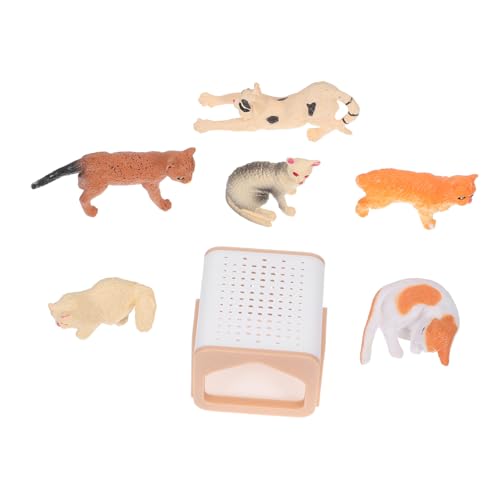 ifundom Miniatur Katzenfigur Spielset Realistische Mini Katzendeko für Puppenhaus Kuchenaufsätze und Mikro-Landschaft Lernspielzeug und Partyzubehör für Katzenliebhaber ifundom Miniatur Katzenfigur Spielset Realistische Mini Katzendeko für Puppenhaus Kuchenaufsätze und Mikro-Landschaft Lernspielzeug und Partyzubehör für Katzenliebhaber von ifundom